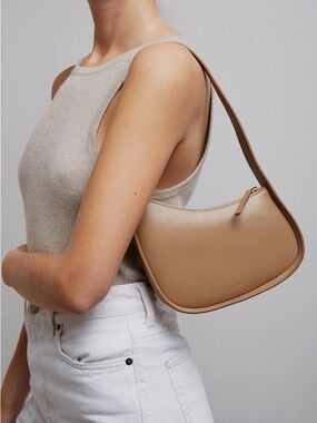 The Row Half Moon Leather Bag